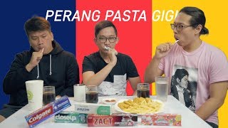 6 KALI SIKAT GIGI DALAM 20 MENIT   PERANG PASTA GIGI [upl. by Cary]