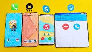 threema skypeskyphone  SAMSUNG S24uhuawei pura 70uZenfone 10One plus foldincoming call [upl. by Odnomra]