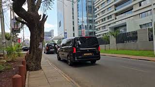 Mercedes Motorcade in Nairobi Streets  Concierge Services Nairobi  Travel In Luxe [upl. by Retxab]