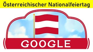 Österreichischer Nationalfeiertag Google Doodle [upl. by Oberheim]