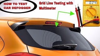 Tata tiago rear defogger  defroster grid line testing  How to test [upl. by Dlared153]