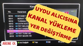 HD Uydu Alıcı Manüel Kanal Yükleme  TKGS Kanal Güncelleme Ve Taşıma 20242025 [upl. by Aleciram309]