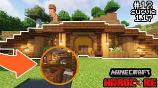 Je construis une Bibliothèque pour mes villageois  Minecraft survie hardcore EP12 [upl. by Nesaj]