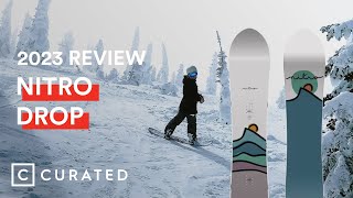 2023 Nitro Drop Snowboard Review 2024 Same Tech Different Graphic  Curated [upl. by Salina54]