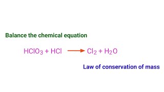 HClO3HClCl2H2O balance the chemical equation mydocumentary838 [upl. by Rehtul]