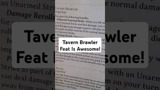 Feats That Are Awesome Tavern Brawler Feat 2024 DND [upl. by Egide835]