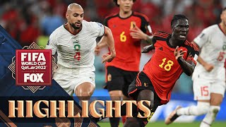 Belgium vs Morocco Highlights  2022 FIFA World Cup [upl. by Einaj]