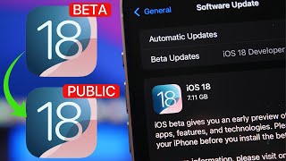 How to UPDATE from iOS 18 Beta to iOS 18 FINAL [upl. by Namron]