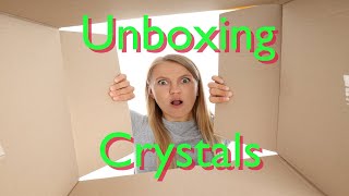 Part 3 Crystal Unboxing of Clear Quartz Clusters with Garden Shungite 9 Tailed Fox Moss Agate [upl. by Cecil]