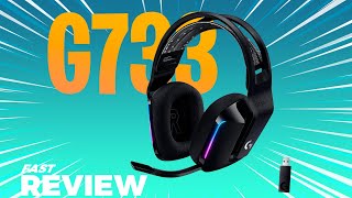 G733 O MELHOR HEADSET GAMER DA LOGITECH  FAST REVIEW PTBR [upl. by Hilaire477]