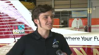 Toledo Public Schools shows off highflying program at aviation expo [upl. by Wynny]