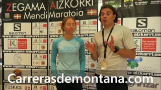 Megan Kimmel from Asics America at Zegama Aizkorri 2016 Interview by Mayayo moxigeno [upl. by Efi]