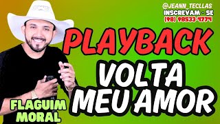 PLAYBACK VOLTA AMOR  FLAGUIM MORAL 😎 karaokepiseiro playback piseiro [upl. by Dov861]