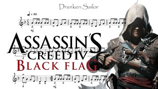 Drunken Sailor from Assassins Creed  Violin Sheet Music [upl. by Ursala26]