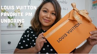 LOUIS VUITTON  FAVORITE PM UNBOXING [upl. by Jeroma]