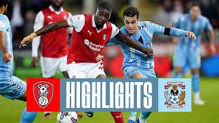 Rotherham United v Coventry City highlights [upl. by Ahseuqal777]