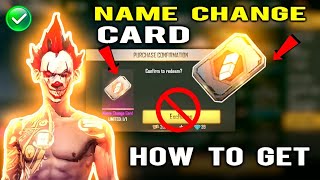 How To Get Name Change Card In Free Fire  Free Fire Name Change Card Name Change Card In Free Fire [upl. by Esta356]