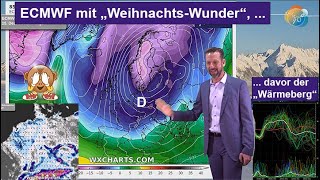 ECMWF mit quotWeihnachtsWunderquot GFS mit Sturm Mittel mit allem Wettervorhersage 1118122024 [upl. by Gnuh130]