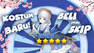 BELI ATAU SKIP REVIEW SKIN AYAKA SPRINGBLOOM MISSIVE 2023 GENSHIN IMPACT [upl. by Adnilasor]