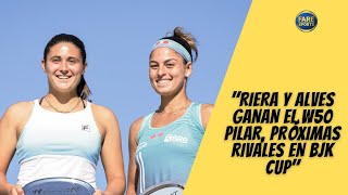 quotCAMPEONAS del W50 PILAR  Julia Riera y Carolina Alves hablanquot [upl. by Vail]