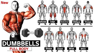 Full Body Dumbbell Workout at Home  The Most Effective DumbbellOnly Routine for Strength amp Toning [upl. by Sydel272]