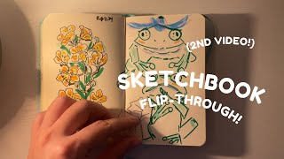 2nd Sketchbook FlipThroughTour Is finally OUT✨ [upl. by Esiole613]