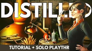 Distilled Board Game  How to Play and Full Solo Playthrough [upl. by Brena]