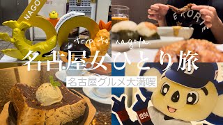 【女ひとり旅】1泊2日名古屋グルメを食べ尽くす😋❤️‍🔥あれもこれも食べたい！が叶う名古屋グルメ堪能の旅🐣 [upl. by Southard]