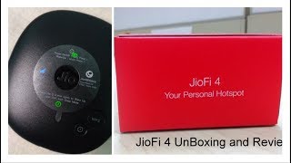 Reliance JioFi 4 Jio 4G Wirless Router amp Hotspot Unboxing amp Review [upl. by Neivad]