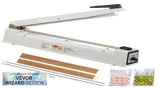 VEVOR Impulse Sealer 16 inch Manual Heat Sealing Machine with Adjustable Heating Review [upl. by Sam]