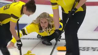 AGITopShots  2024 Scotties Tournament of Hearts  Manitobas Team Jennifer Jones runback double [upl. by Gow89]