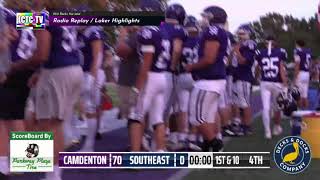 Camdenton Lakers Vs Southeast Knights Football Live [upl. by Oicapot]