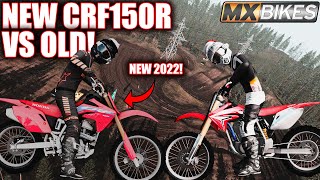 NEW 2022 CRF150R VS OLD CRF150R IN MXBIKES IT WAS SO CLOSE [upl. by Orna]