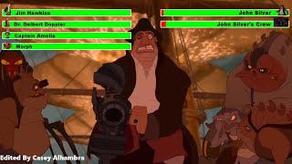 Treasure Planet 2002 Mutiny Scene with healthbars [upl. by Attenej]