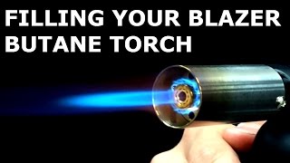 How To Fill A Blazer Butane Torch or Lighter [upl. by Aciras]