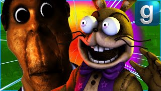 Gmod FNAF  Glitchtrap Gets Hunted Down By Obunga [upl. by Llenrod]