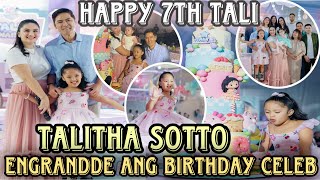 Talitha Sotto’s 7th Birthday engrande ang hinanda ni Bosing Vic at Pauleen Sotto  Sotto Family [upl. by Savvas]