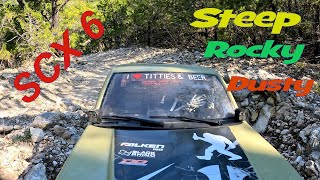 SCX 6 Steep Rocky Dusty Hot Trail Run [upl. by Harmon]