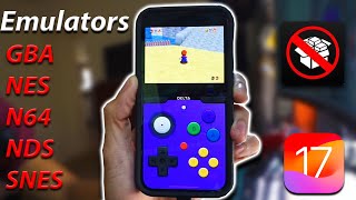 Install Emulators on iPhone IOS 17  No Jailbreak Easy Methods [upl. by Rahm]