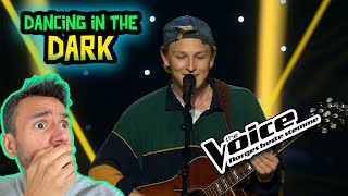 Jørgen Dahl Moe  Dancing In the Dark REACTION Blind auditions  The Voice Norway [upl. by Hau]