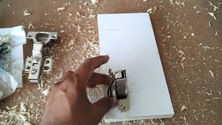 L w hinges fitting  0° degree and 8° degree hinges installation [upl. by Yrbua69]