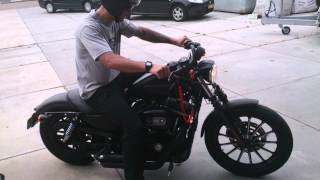 Harley Davidson Sportster 883 Iron HD with Vance and Hines exhausts [upl. by Iphigenia603]