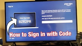 How to Sign In Amazon Prime Video Account from Smart TV Enter Your Code Where [upl. by Sedgewake]