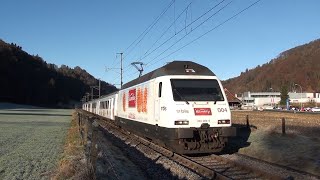 Re 465 004 quotTrubschachenquot mit Kambly Express in Schachen LU [upl. by Yetnom464]