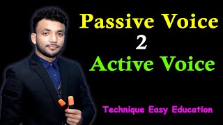 Passive Voice To Active Voice  English 2nd Paper  English Grammar  Class 612  Tipo Sultan SSC [upl. by Thomajan]