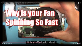 How to Clean Fans for ACER Predator Helios 300 series Over heating Fan noise [upl. by Oicaro]