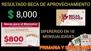 RESULTADOS BENEFICIARIS BECA DE APROVECHAMIENTO EDO MEX HASTA 💲800 PESOS 💳💵🧐 [upl. by Yhtommit]