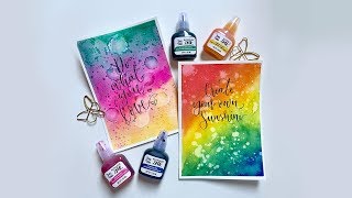 Brea Reese Rainbow Watercolor Ink Wash Techniques Tutorial  Marie Diemert Artist [upl. by Terence]