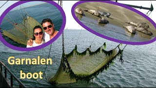 Garnalenboten op de Wadden en eigen sleepnet [upl. by Esilana]