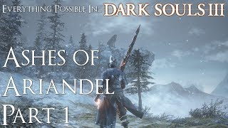 Dark Souls 3 Walkthrough  Everything Possible in Ashes of Ariandel Part 1 [upl. by Arot]